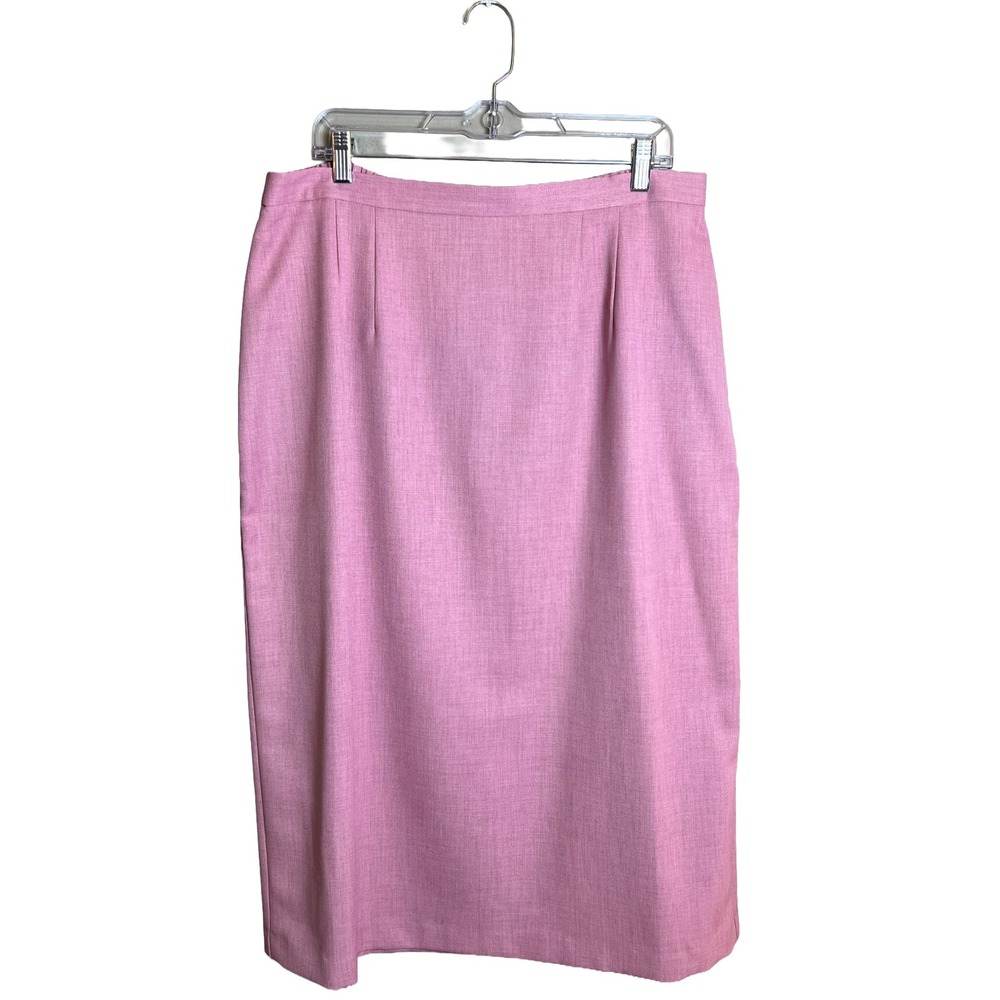 Voir Collection Pink Midi‎ Pencil Skirt 90s Women's 2X Coastal Grandmother 2X